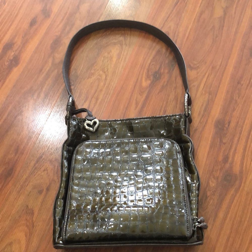 Brighton Croc Organizer handbag.